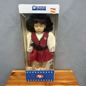 NFL Cheerleaders Americas Sweetheart Doll San Francisco 49ers 18" Vtg 90s 1990s
